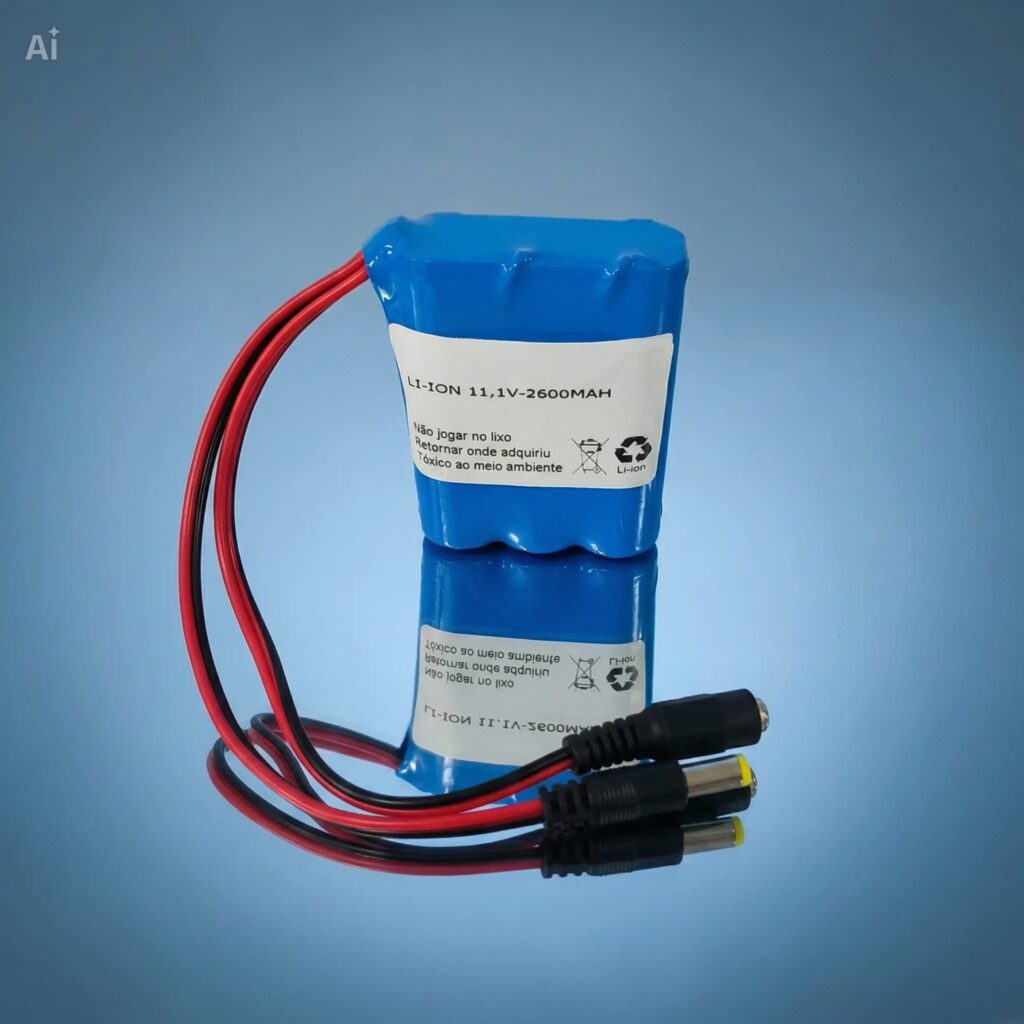 PACK LI-ION 11,1V - 2600MAH COM CONECTOR Recarregável