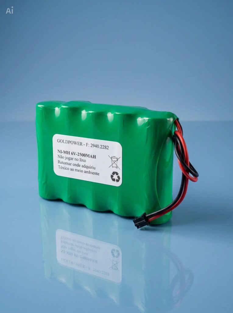 PACK NI-MH AA 6V - 2500MAH Recarregável